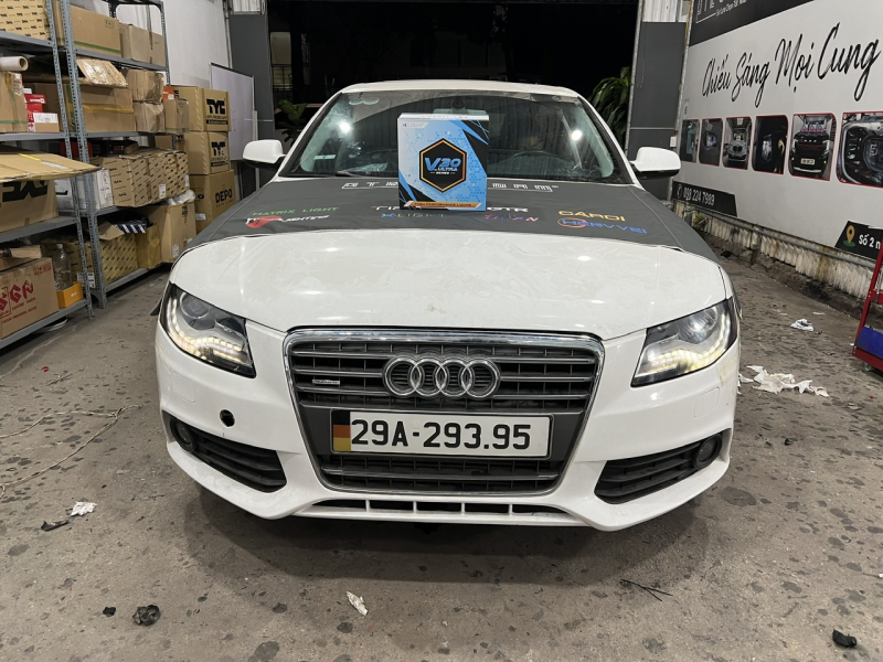 Độ đèn nâng cấp ánh sáng Bi Xlight V30 Ultra cho xe Audi A4